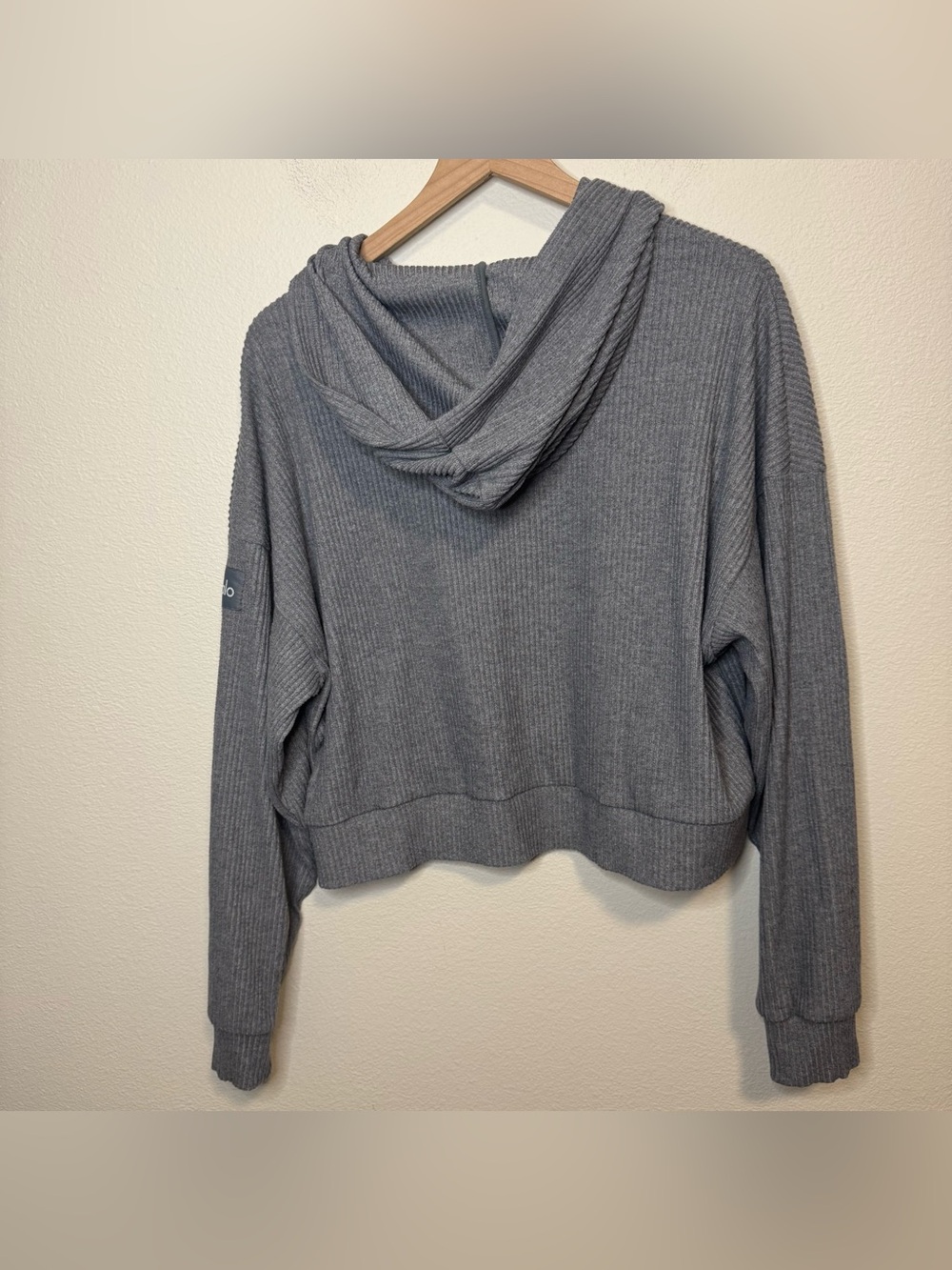 Alo Ribbed Hoodie - L - Picture 5 of 5